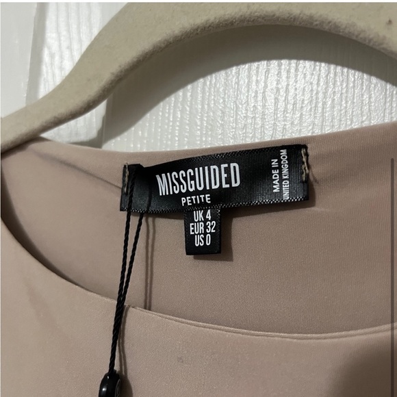 MISSGUIDED Petite Seam Free Racer Neck Bodysuit in nude - Picture 3 of 4